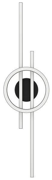 Eglo 900953-Plafoniera LED RGBW dimmerabile AMANDOLO 23,5W/230V nero + +TC