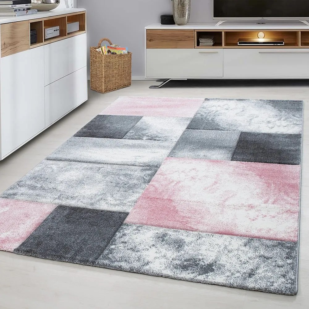 Tappeto rosa-grigio 120x170 cm Hawaii - Ayyildiz Carpets