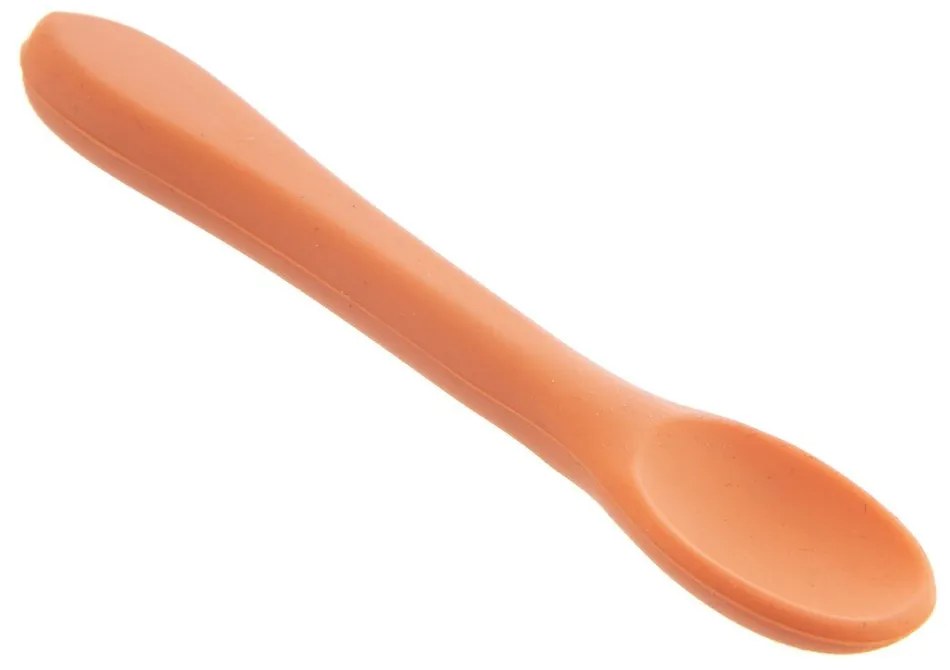Cucchiaio da bambini arancione in silicone – Orion