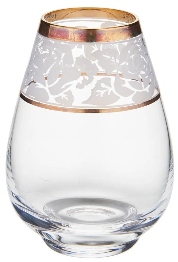 Bomboniera - Bicchiere in Vetro e Oro (H. 12 cm) - Con Scatola