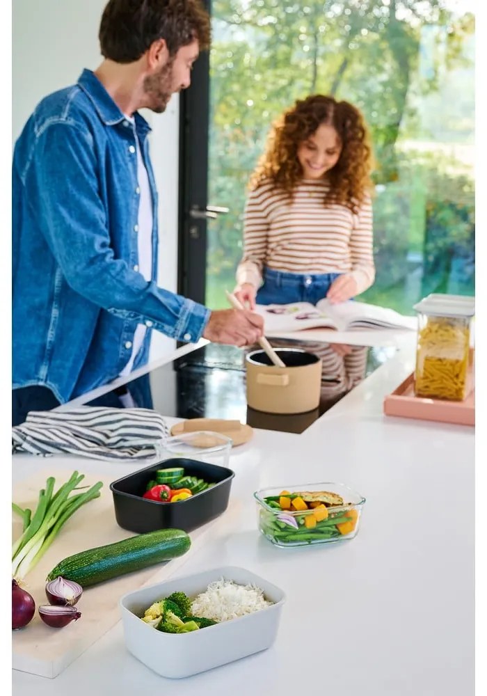 Scatole per alimenti in set da 3 Nordic white - Mepal