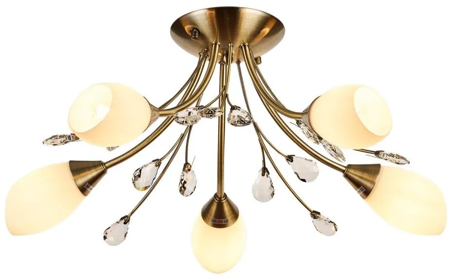 Brilagi - Lampadario a plafone MEGAPOLIS 5xE14/60W/230V ottone