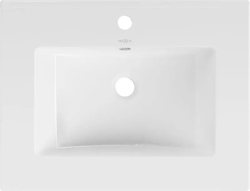 Mexen Atena lavabo incassato nel piano 61 x 46 cm, bianco - 25016000