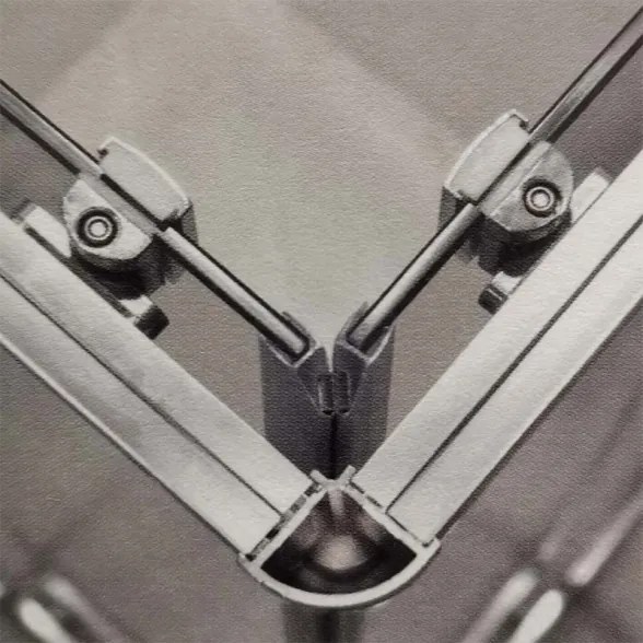 Box doccia 80x80 cm ad angolo due lati cristallo 6 mm trasparente Jonathan