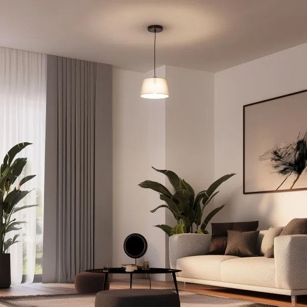 Brilagi - Lampada a sospensione LED su cavo CERIA 1xE27/40W/230V Ø 25 cm grigia