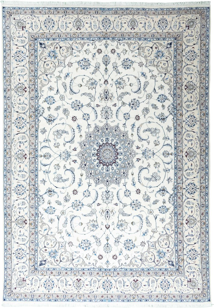 Nain Tappeto persiano 360 x 250 Beige (Iran) Annodato A Mano