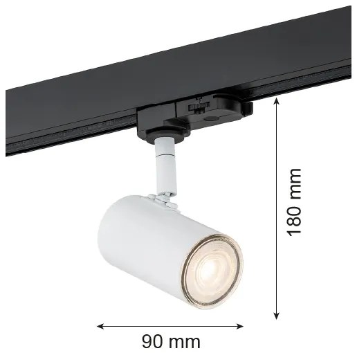 Argon 4327 - Faretto per sistema a binario HORTA 1xGU10/5W/230V bianco