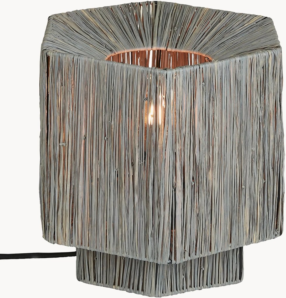 Lampada da tavolo in rafia Panama