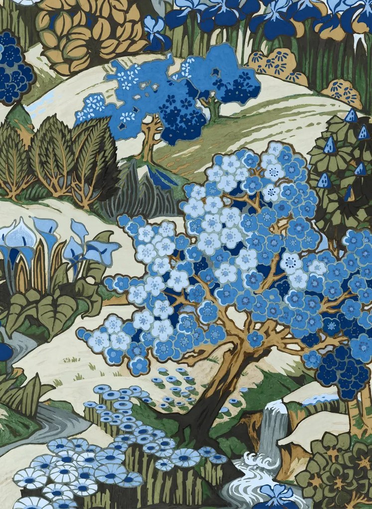 Coordonne Tapete Yu Garden - Sapphire