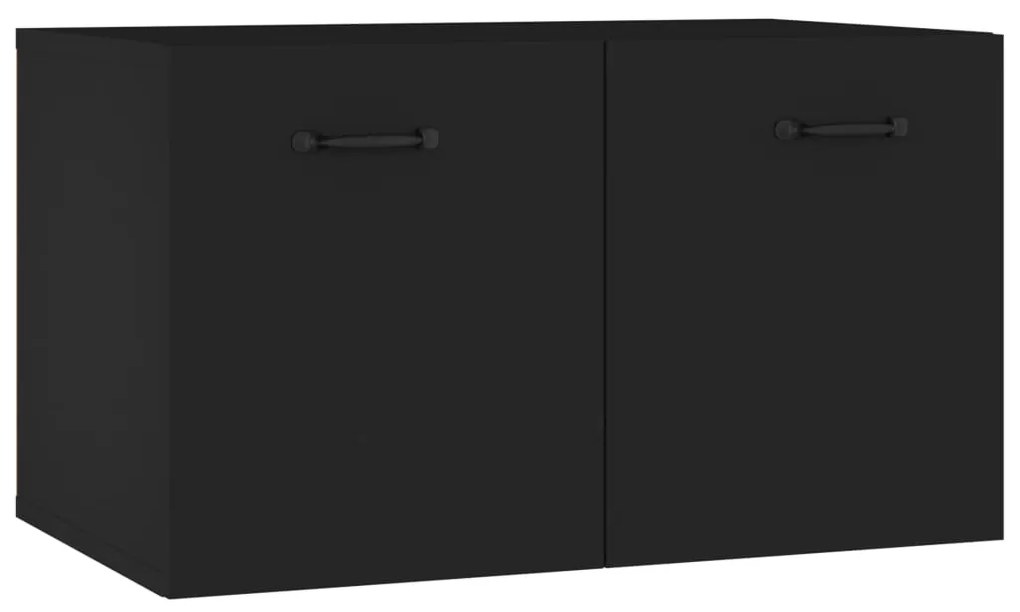 Armadietto a muro nero 60x36,5x35 cm in legno multistrato