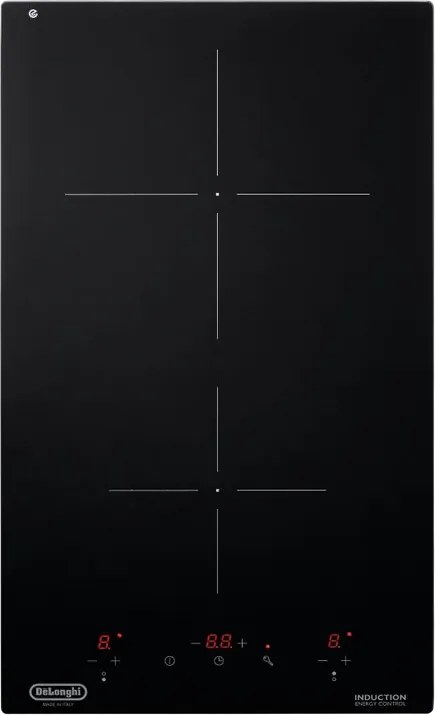 Piano cottura induzione 2 zone L 30 cm LM 32 N DE'LONGHI nero