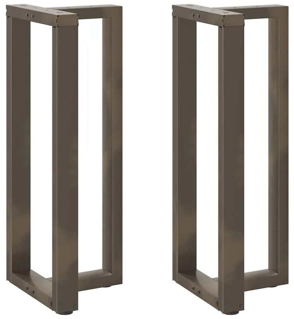 Gambe Tavolo Bar A T 2 Pz Naturale 40x35x(100-101) Cm Acciaio /