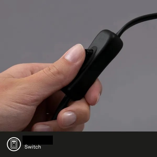 Briloner 7406-015 - Lampada da tavolo TALE 1xE27/25W/230V nero