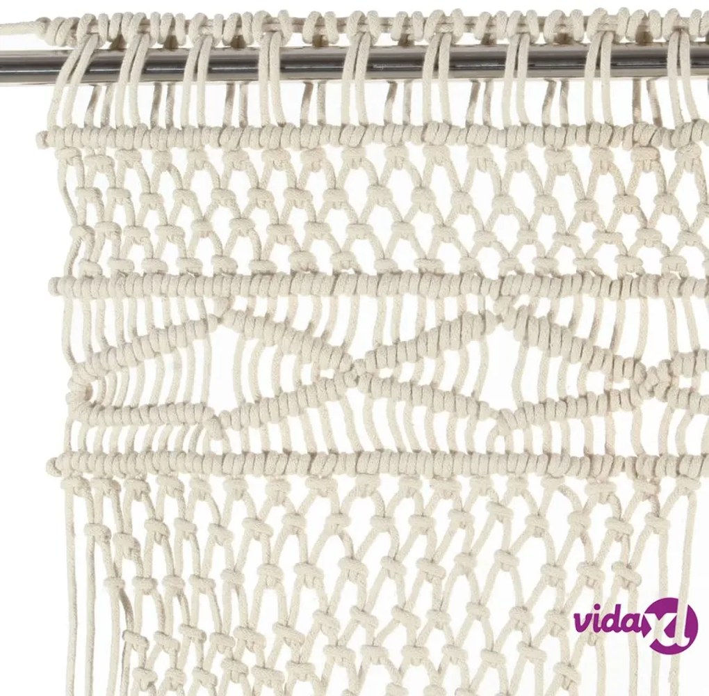 vidaXL Tenda Macramè 140x240 cm in Cotone