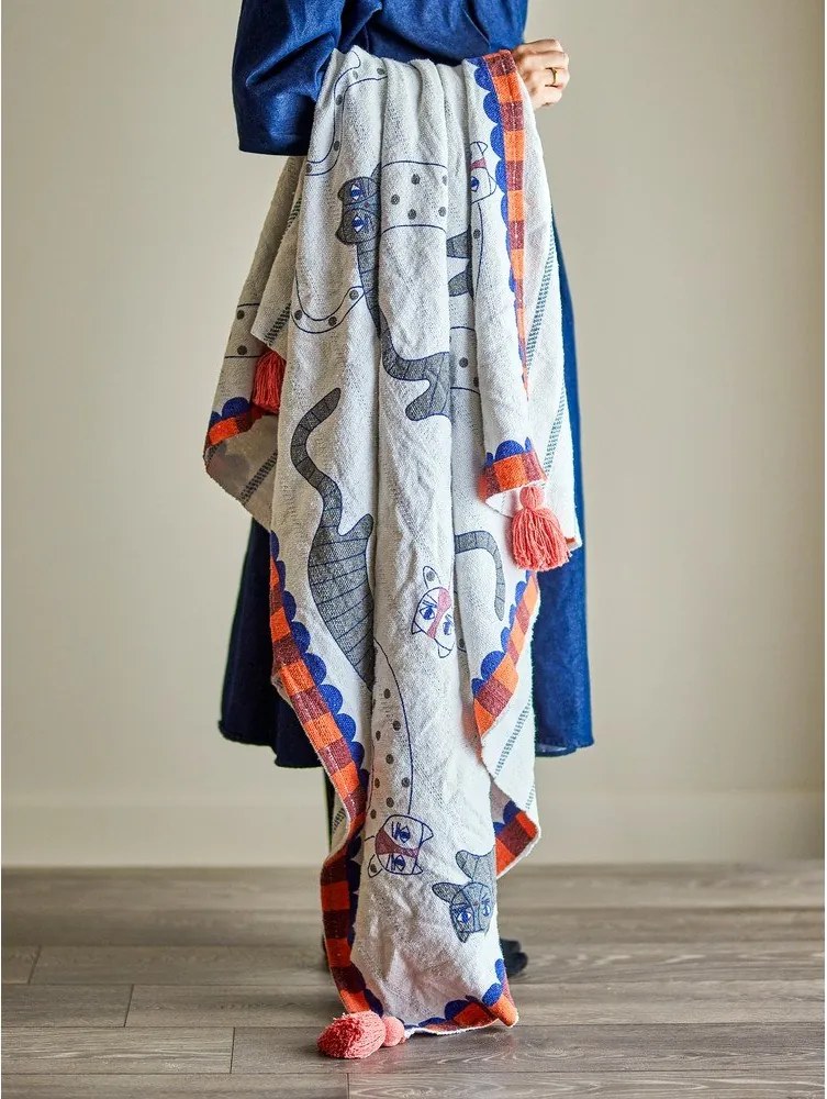 Coperta in misto cotone 130x155 cm Missy – Bloomingville