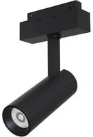 Faretto Focus Led Per Binario Moderno Alluminio Nero Luce Naturale 10W