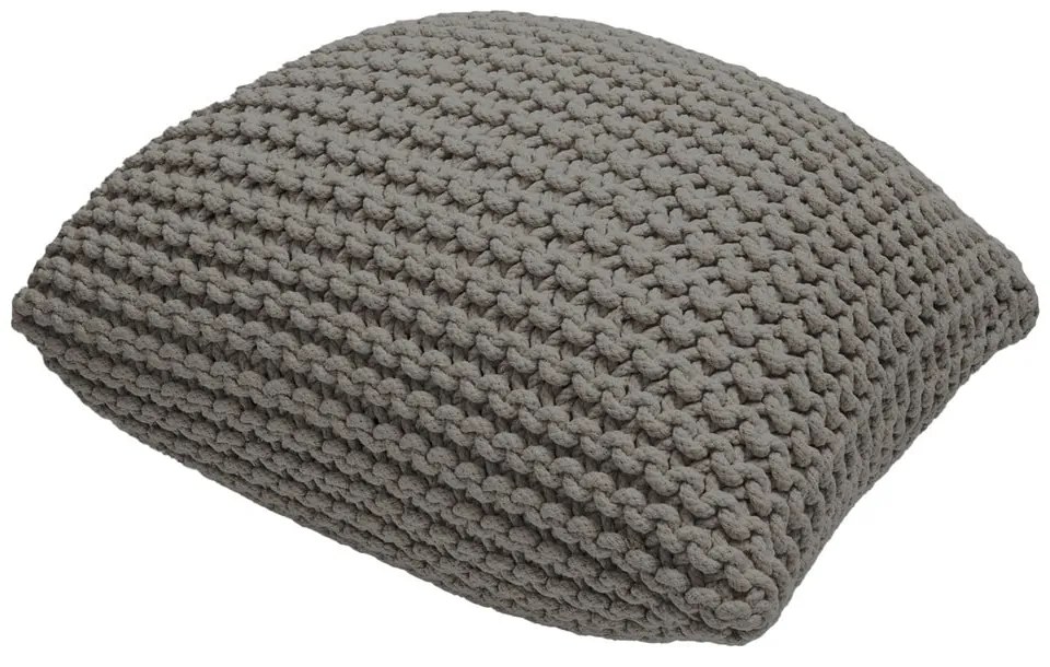 Pouf cuscino grigio in maglia - Bonami Essentials