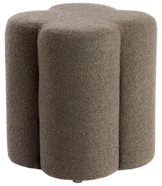 Sgabello marrone in tessuto bouclé Nalani - Light &amp; Living