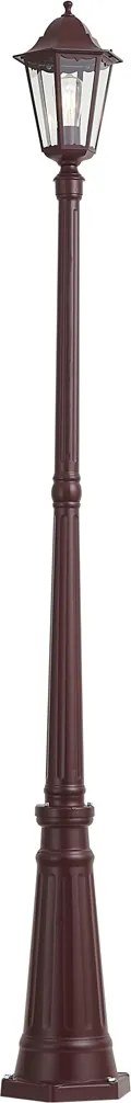 Lanterna da esterno classica rosso scuro 213 cm IP44 - Havana