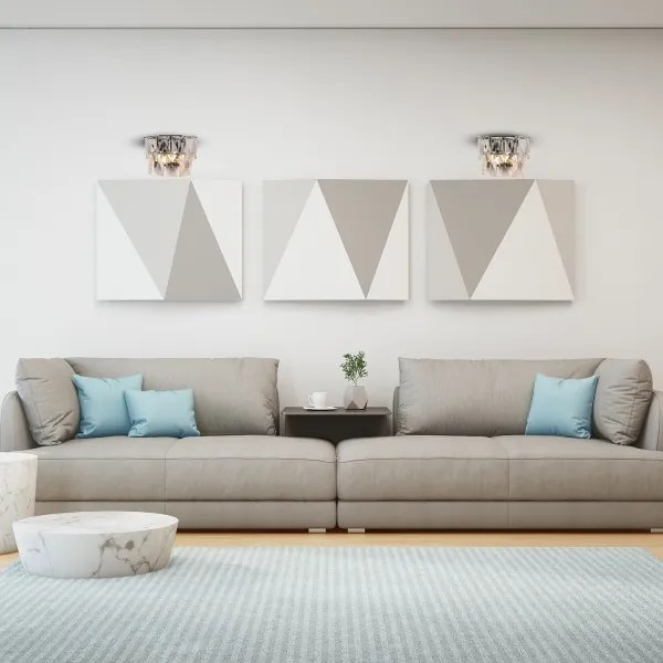 Applique di cristallo CHELSEA 2xE14/40W/230V cromo