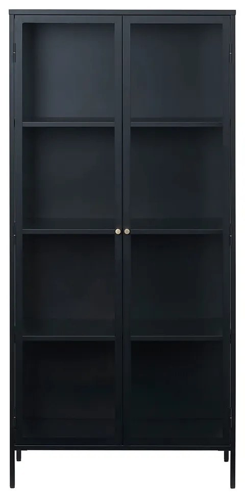 Vetrina in metallo nero 90x190 cm Carmel - Unique Furniture