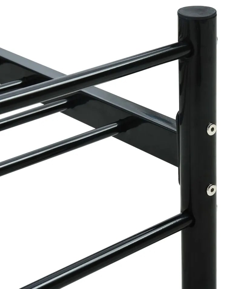 Giroletto nero in metallo 160x200 cm