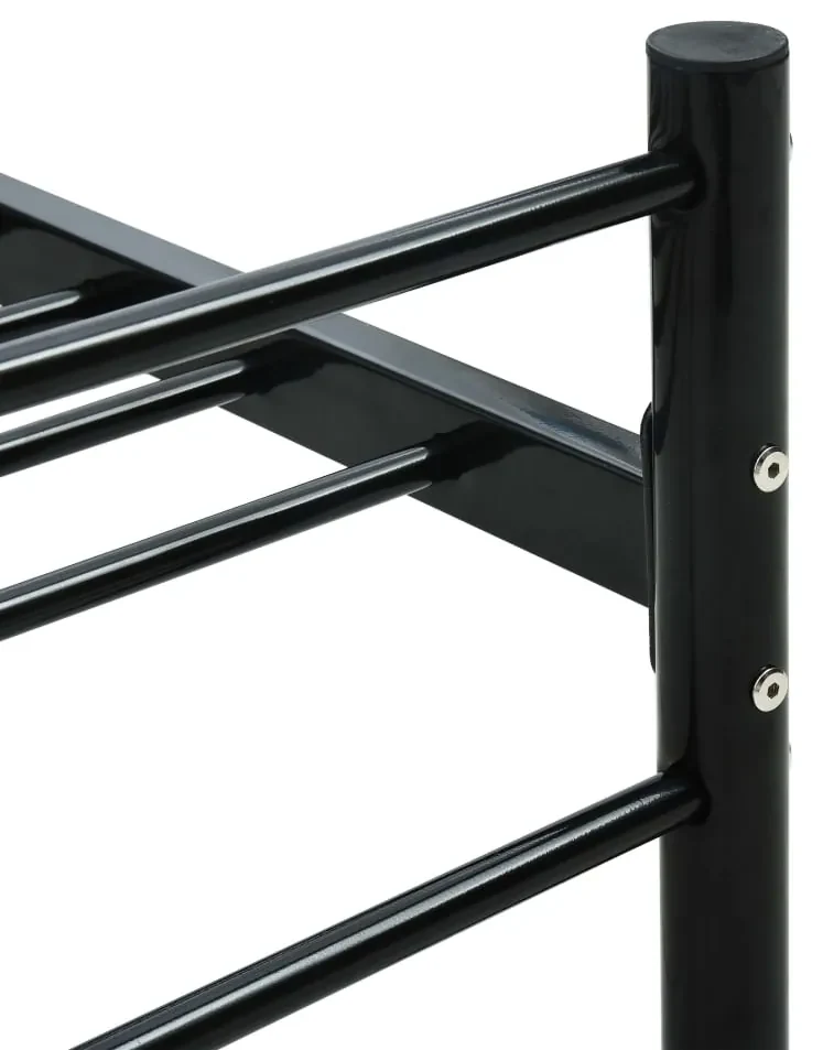 Giroletto nero in metallo 160x200 cm