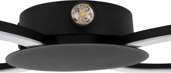 Eglo 902124 - Applique LED VENTICELLO LED/20W/230V + LED/0,91W nero