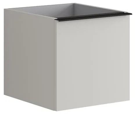 Struttura semi colonna da bagno Pixel2 cassetti laccato opaco grigio pastello L 40 x H 40 x P 45.5 cm