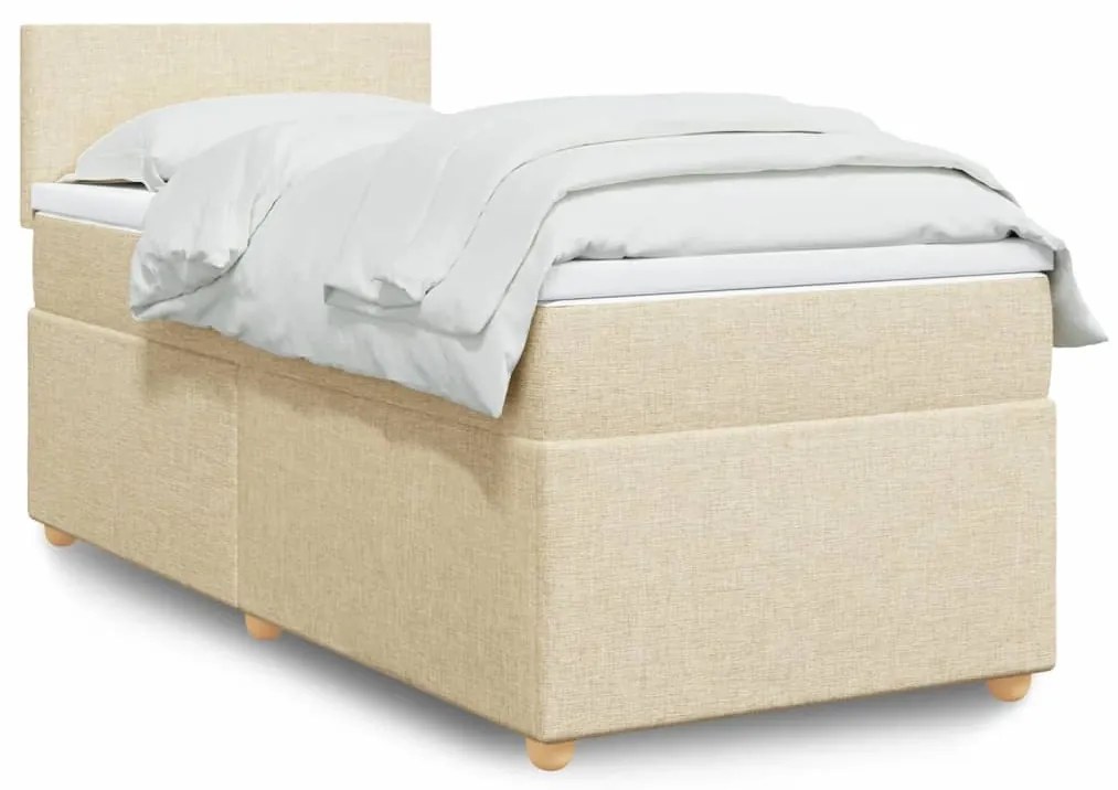 Giroletto A Molle Con Materasso Crema 80x200 Cm İntessuto /