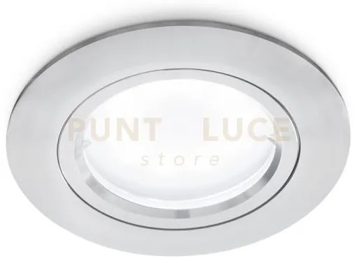 Gfa312-  faretto tondo d.7,8cm 1 luce attacco gu10 colore alluminio...
