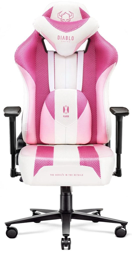 Sedia da gaming Diablo X-Player 2.0 In Materiale Normal Size: Marshmallow Pink