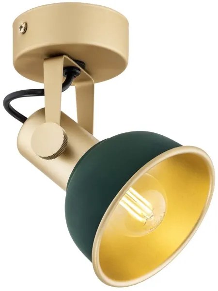 Argon 8247 - Faretto LENORA 1xE14/7W/230V oro/verde