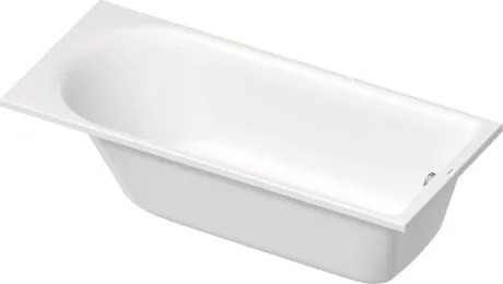 Vasca 180x80 da Incasso 1 schienale con troppopieno In Acrilico Sanitario Bianco Lucido D-Neo 700475 Duravit