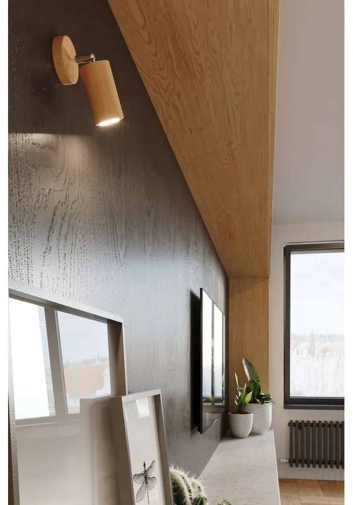 Plafoniera in legno Ludwik - Sollux