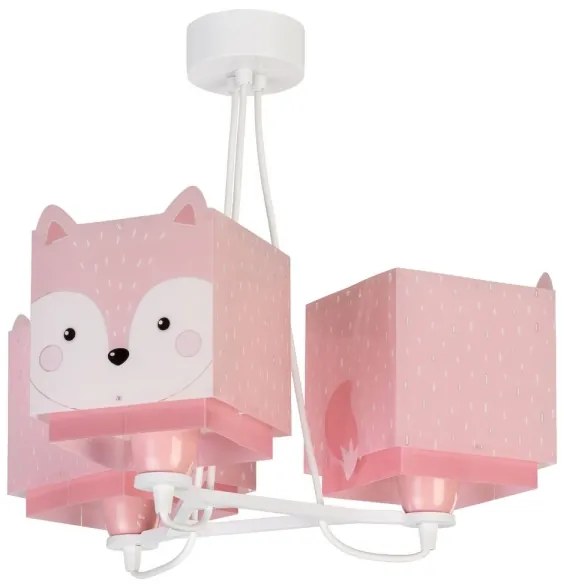Dalber 64587 - Lampadario per bambini LITTLE FOX 3xE27/60W/230V