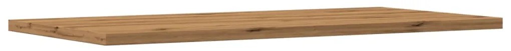 Mensole parete 4pz rovere artigianale 60x30x1,5cm in truciolato