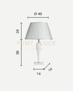 Lumetto ravel nero e cromo attacco e27 1 luce h.39+24cm