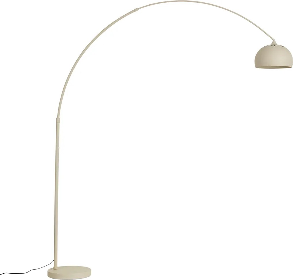 Lampada ad arco moderna beige con base in marmo - XXL