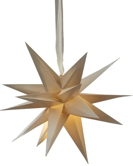 Eglo 411566 - Decorazione natalizia DECEMBER stella 1xE14/25W/230V 35 cm beige