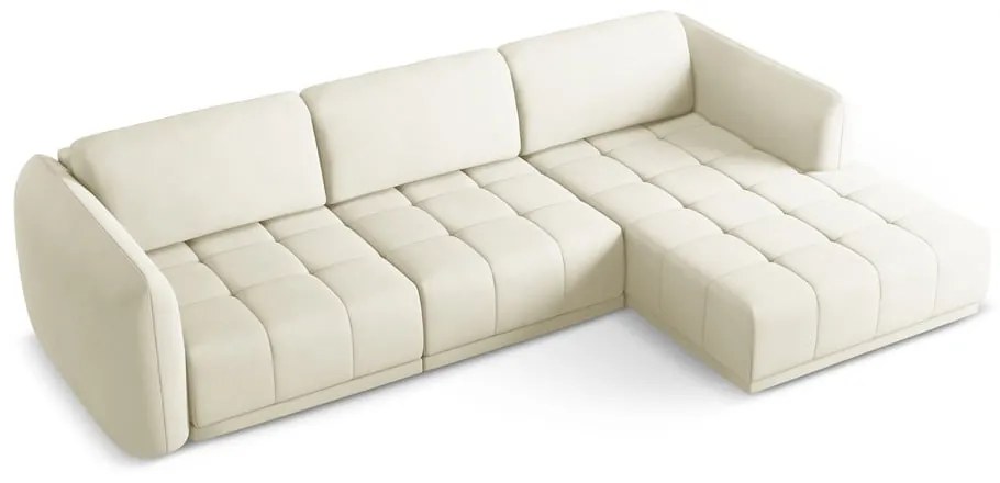 Divano angolare bianco (con penisola a destra) Hoku – Makamii