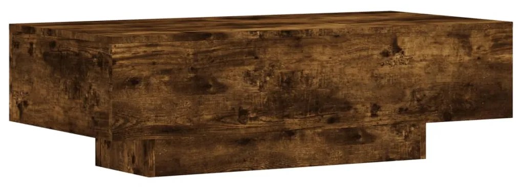 Tavolino da salotto rovere fumo 100x49,5x31cm legno multistrato