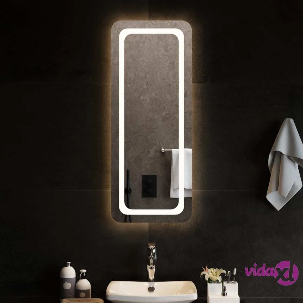 vidaXL Specchio da Bagno con Luci LED 40x100 cm