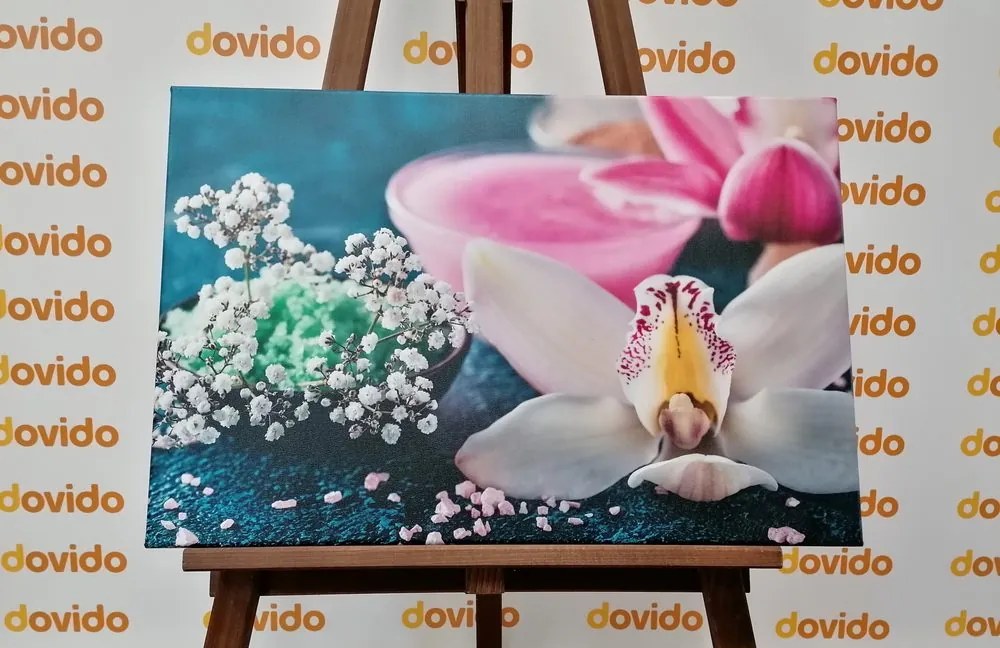 Stampa su tela – Splendida orchidea dettagliata