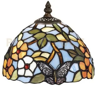 Paralume tiffany  d.20cm butterfly in vetro
