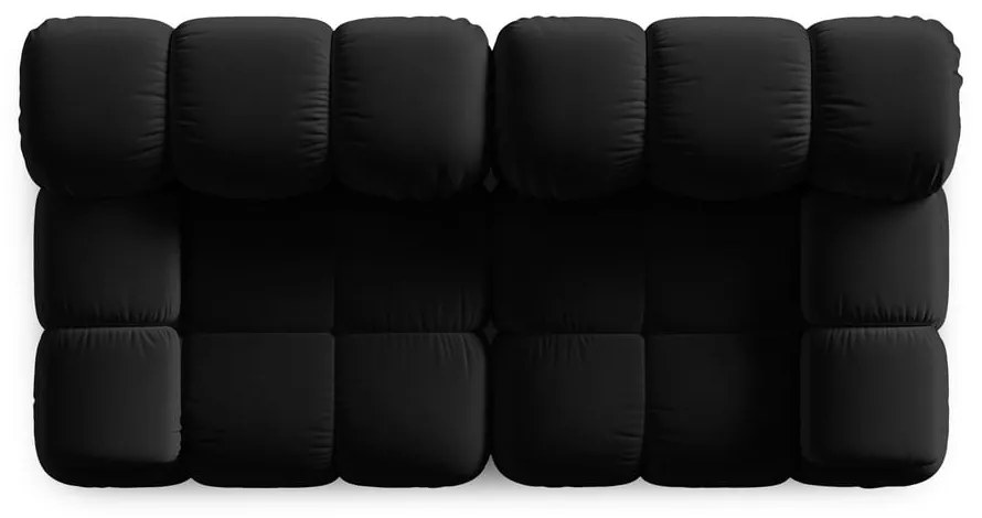 Divano in velluto nero 188 cm Bellis - Micadoni Home