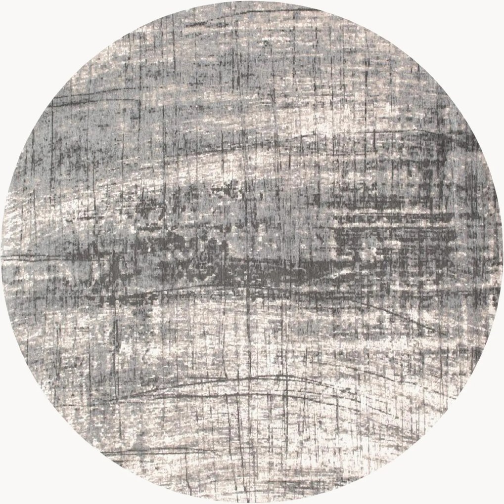 Tappeto rotondo jacquard lavabile da interno-esterno Griff