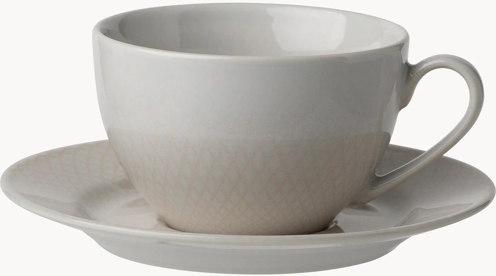 Set di 4 tazzine da caffè con piattino Elements