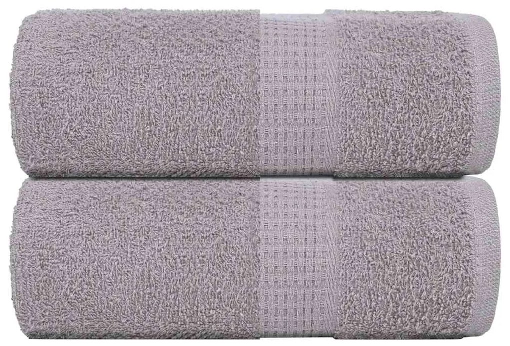 Asciugamani Per Sapone 2 Pz Grigio 30x30cm 360 G/m² 100% Cotone /