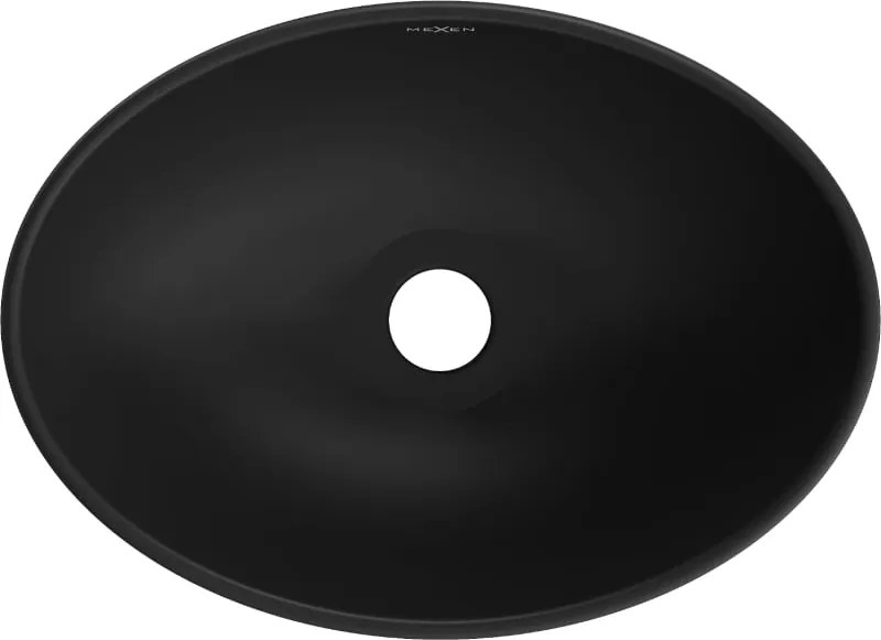 Mexen Elza lavandino da appoggio 40 x 33 cm, nero opaco - 21014085